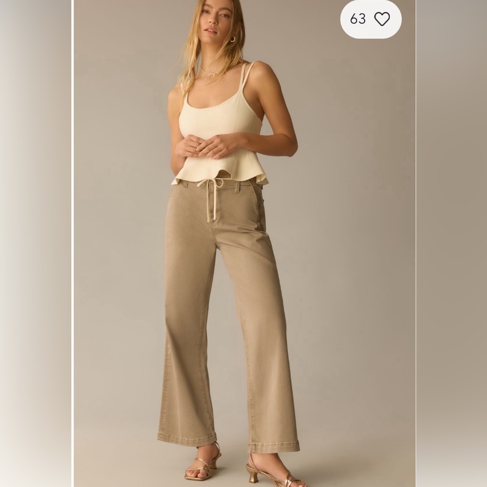 Paige Carly High Rise Wide Leg Jeans Size 32